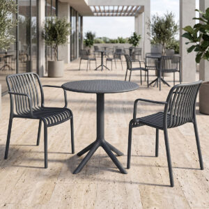 Dining set Mercon Zoi Argos The Classic set 3pcs anthracite PP Φ60x75cm