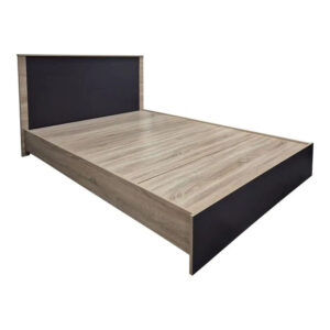 200 002094 1 Athos Sonoma-Anthracite Bedroom Set with 3 Door Wardrobe and Dreamer Mattress 140x200cm 3 Piece Set