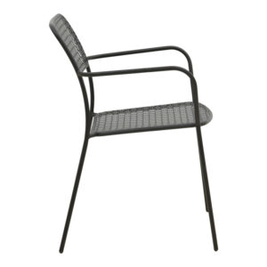 218 000055 3 Stackable armchair Federal Argos The Classic black metal 57x58x81.5cm