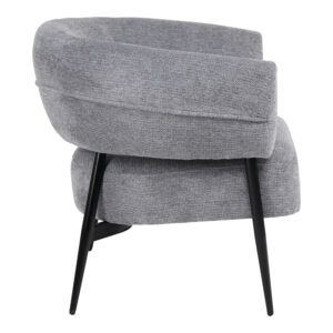 255 000089 2 Armchair Penfel Argos The Classic grey fabric with black metal leg 71x82x74cm