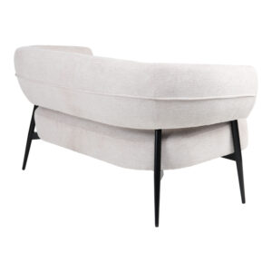 255 000090 1 Armchair Luvina Argos The Classic cream fabric with black metal leg 71x145x73cm