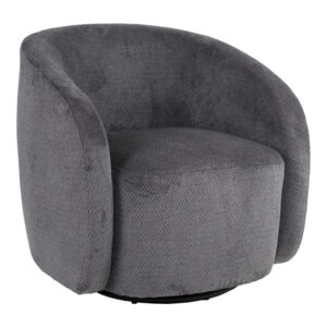 Armchair Barrelo Argos The Classic swivel anthracite fabric 77x72x69cm