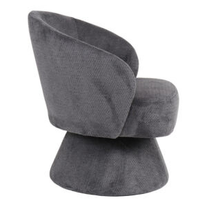 255 000093 2 Cioura Argos The Classic swivel armchair anthracite fabric 70x68x75cm
