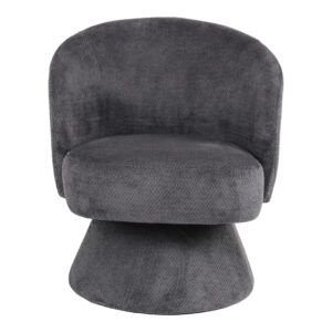 255 000093 3 Cioura Argos The Classic swivel armchair anthracite fabric 70x68x75cm