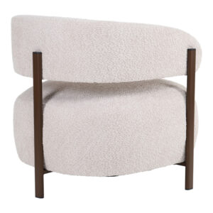 255 000094 1 Melita armchair Argos The Classic beige boucle with brown metal leg 68.5x65x69cm