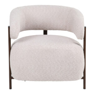 255 000094 3 Melita armchair Argos The Classic beige boucle with brown metal leg 68.5x65x69cm