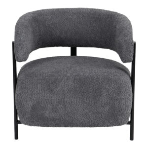 255 000095 3 Melita armchair Argos The Classic grey boucle with black metal leg 68.5x65x69cm