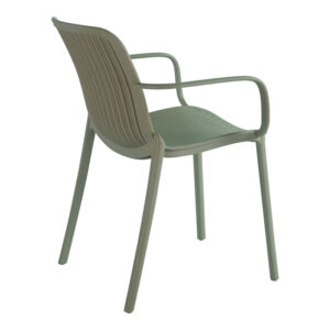 262 000064 1 Teragi stackable armchair Argos The Classic pp with UV protection olive green 59x57x82cm