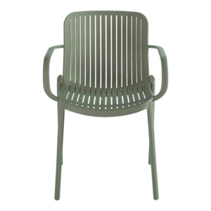 262 000064 3 Teragi stackable armchair Argos The Classic pp with UV protection olive green 59x57x82cm