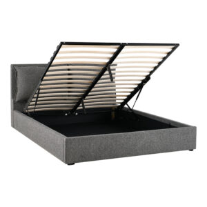 279 000024 1 Double bed Dorma Argos The Classic with storage space anthracite fabric 160x200cm