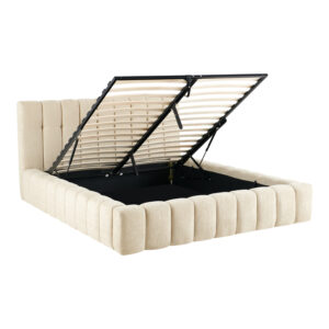 279 000026 1 Double bed Vilou Argos The Classic with storage space ecru fabric 160x200cm