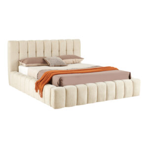 279 000026 2 Double bed Vilou Argos The Classic with storage space ecru fabric 160x200cm
