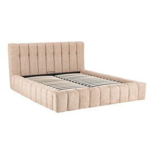 279 000027 3 Double bed Vilou Argos The Classic with storage space beige fabric 160x200cm
