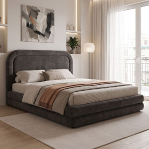 Double bed Arlia Argos The Classic anthracite fabric 160x200cm