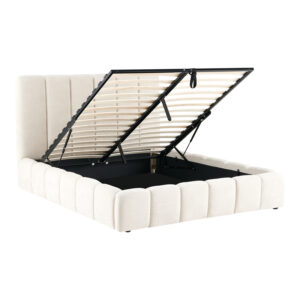 279 000033 2 Double bed Ferena Argos The Classic ecru fabric with storage space 160x200cm