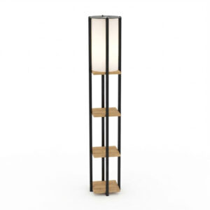 321 000135 1 Floor lamp with shelves Starda Argos The Classic oak with black metal 25x25x150cm