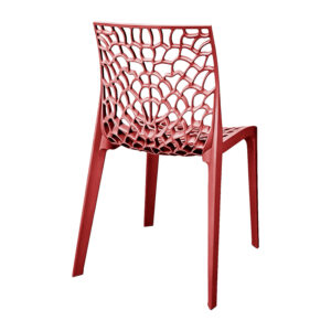 326 000079 1 Chair Hush Argos The Classic stackable burgundy red PP 41x53x80.5cm