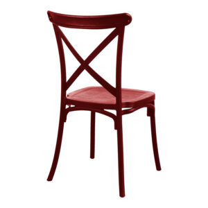 326 000080 1 Chair Crossie Argos The Classic stackable burgundy red PP 41x46x84εκ
