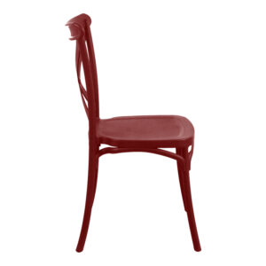 326 000080 2 Chair Crossie Argos The Classic stackable burgundy red PP 41x46x84εκ