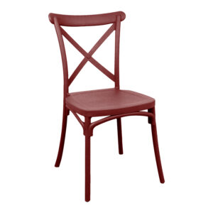 Chair Crossie Argos The Classic stackable burgundy red PP 41x46x84εκ