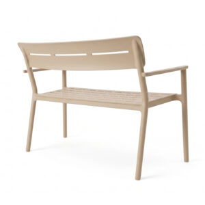 326 000091 1 Two-seater bench Cadrin Argos The Classic cappuccino PP 117x60x83cm