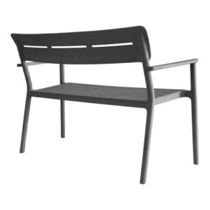 326 000092 1 Two-seater bench Cadrin Argos The Classic anthracite PP 117x60x83cm