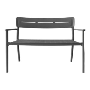326 000092 3 Two-seater bench Cadrin Argos The Classic anthracite PP 117x60x83cm