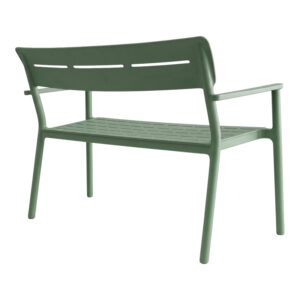 326 000094 1 Two-seater bench Cadrin Argos The Classic dark green PP 117x60x83cm