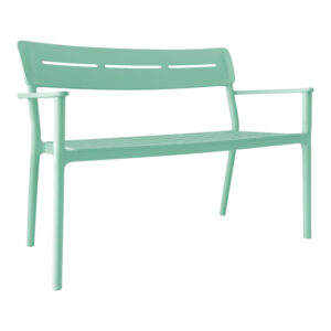 Two-seater bench Cadrin Argos The Classic mint PP 117x60x83cm