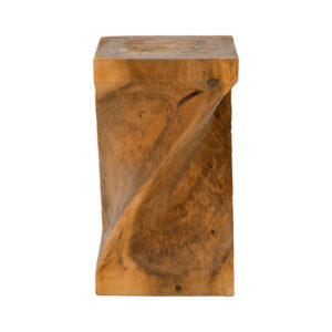 Stool Cruz Argos The Classic suar wood in natural color 35x35x60cm