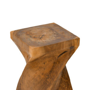 Stool Cruz Argos The Classic suar wood in natural color 35x35x60cm