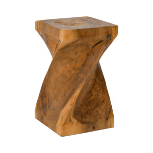 Stool Cruz Argos The Classic suar wood in natural color 35x35x60cm