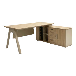 Professional reversible work desk Stark Argos The Classic corner in oak-beige shade 200x90x75cm
