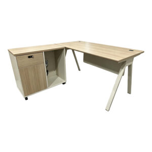 Professional reversible work desk Pregab Argos The Classic corner in oak-beige shade 140x70x75 cm