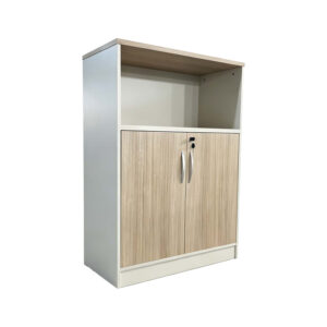 Low office cabinet professional Greco Argos The Classic in oak-beige shade 80x40x120cm