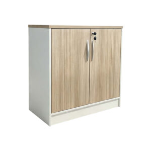 Low office cabinet professional Armadi Argos The Classic in oak-beige color 80x40x80cm