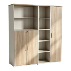 Office bookcase Jabari Argos The Classic in oak-beige shade 160x40x200cm