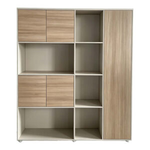 367 000037 1 Office bookcase Chidi Argos The Classic in oak-beige shade 160x40x200cm