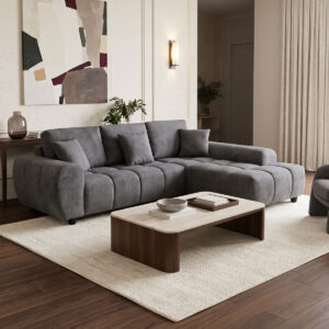 Left corner sofa Londe Argos The Classic grey fabric 273x211x92cm