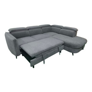371 000037 1 Left corner sofa-sofabed Napia Argos The Classic anthracite fabric 249x210x98cm
