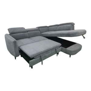 371 000037 2 Left corner sofa-sofabed Napia Argos The Classic anthracite fabric 249x210x98cm
