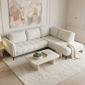 Left corner sofa Belanza Argos The Classic beige fabric 265x213x90cm