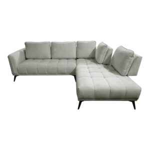 371 000045 3 Left corner sofa Belanza Argos The Classic grey beige fabric 265x213x90cm
