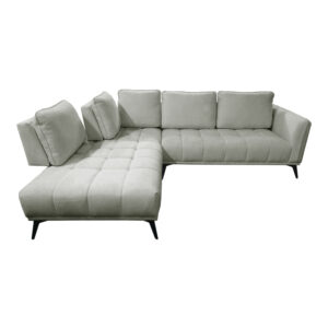 371 000046 3 Right corner sofa Belanza Argos The Classic grey beige fabric 265x213x90cm