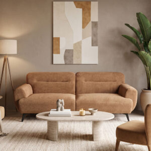 3-seater sofa Anbola Argos The Classic tan brown fabric 213x87x80cm