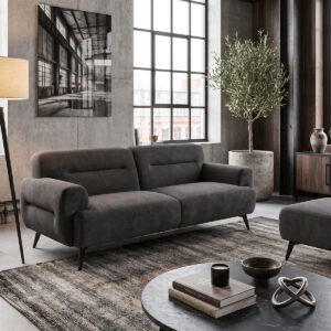 3-seater sofa Anbola Argos The Classic anthracite fabric 213x87x80cm