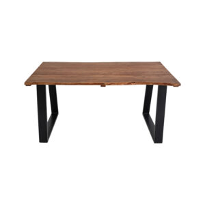 379 000061 1 Miles Argos The Classic dining table solid acacia wood walnut 140x80x76cm