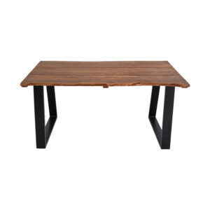 379 000062 1 Miles Argos The Classic dining table solid acacia wood walnut 160x80x76cm