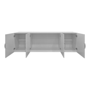 383 000336 2 Four door wardrobe with loft Alvia Argos The Classic white 200x51x240cm