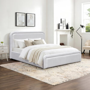 Double bed with storage space Bendy Argos The Classic beige fabric 160x200cm